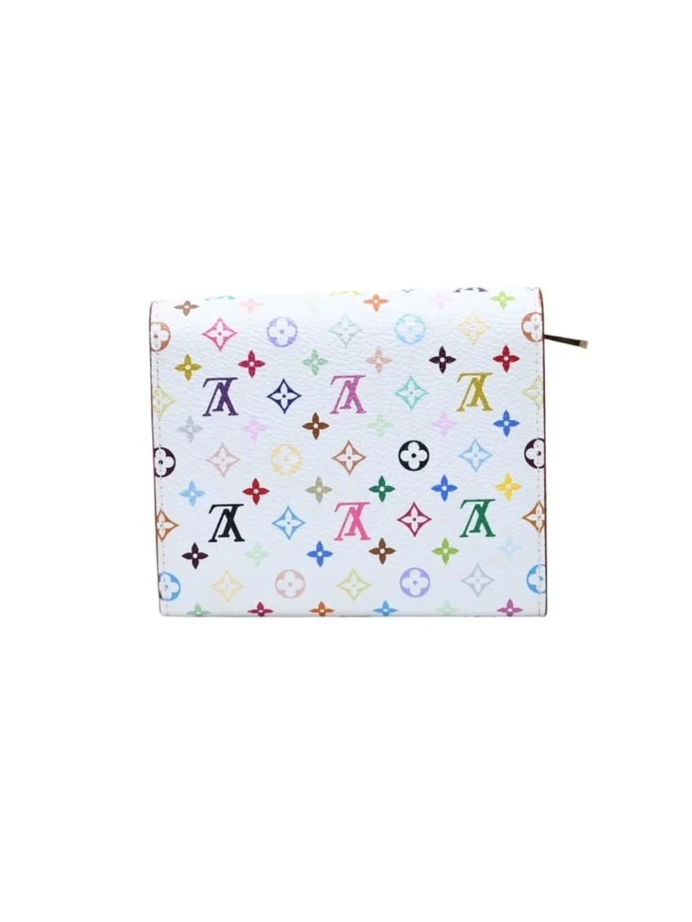 Louis Vuitton Portefeuille Koala Trifold Wallet Monogram Multicolor White